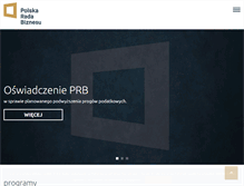 Tablet Screenshot of prb.pl